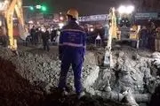 ترکیدن لوله آب ترافیک معابر منتهی به میدان توحید را سنگین کرد