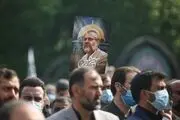 مراسم تشییع نادر طالب‌زاده/گزارش تصویری