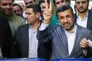 احمدی‌نژاد: رای من مخفی است 