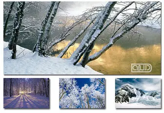 مجموعه والپیپرهای زیبای زمستان + دانلود