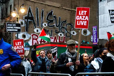 قیام مردم نیویورک در اعتراض به نسل کشی غزه/ گزارش تصویری