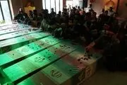 مراسم استقبال از شهدای خان طومان در فرودگاه مشهد/گزارش تصویری