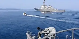 فیلم درگیری سپاه با ناو آمریکا در دریای عمان