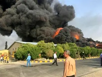 پتروشیمی بندر امام آتش گرفت