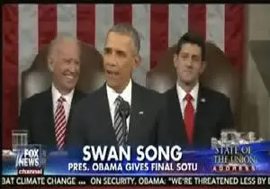 تشبیه نطق سالانه اوباما به آواز قو 