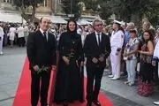 خانم و آقای بازیگر روی فرش قرمز 