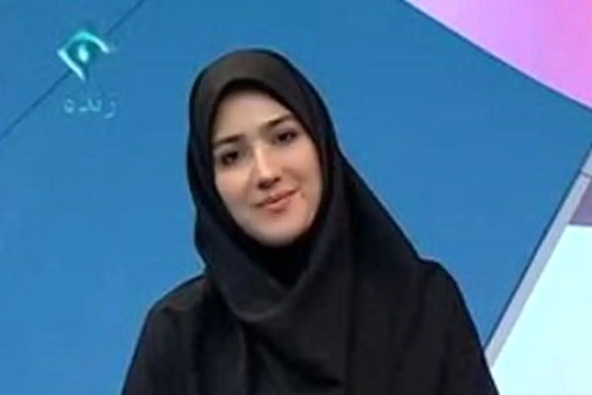 خانم مجری عزادار شد/عکس