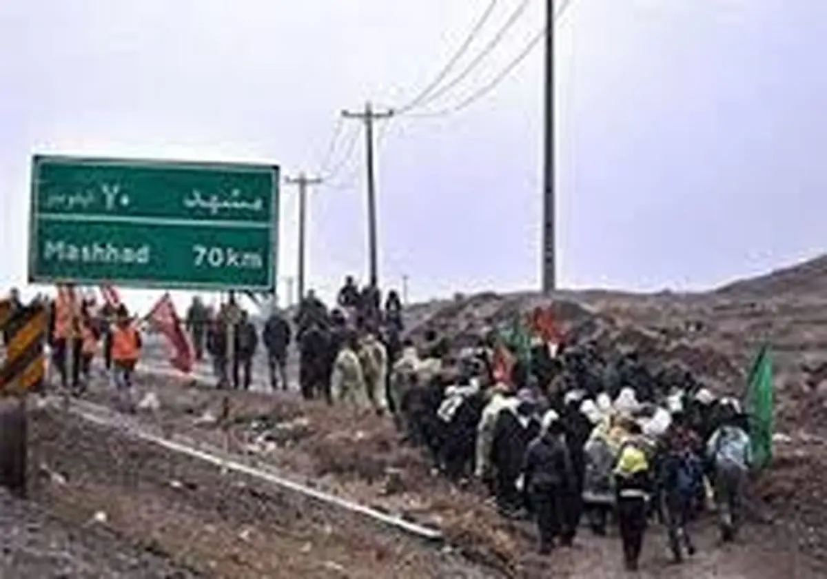 شمار زائران پیاده امام هشتم(ع) از مرز 200 هزار نفر گذشت