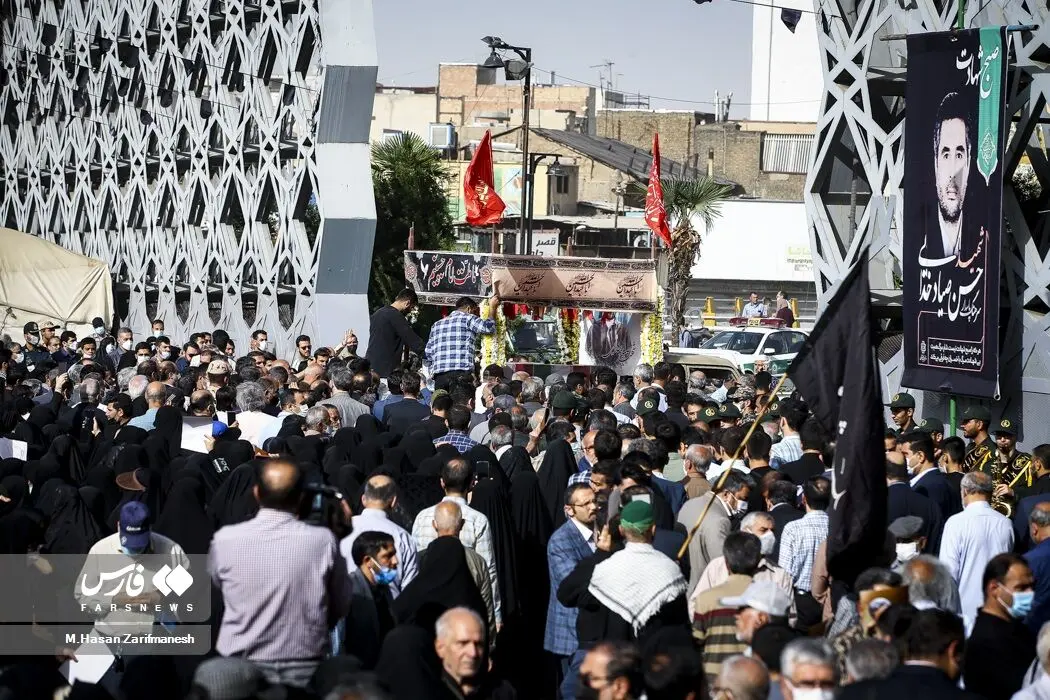 مراسم تشییع پیکر شهید صیاد خدایی/گزارش تصویری