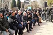 مراسم تشییع پیکر شهرام عبدلی از مقابل خانه هنرمندان + فیلم