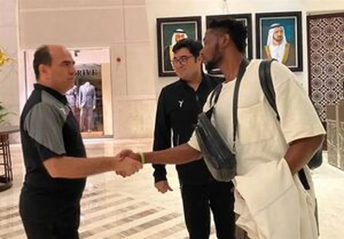 
حضور جوما در تمرینات گروهی استقلال