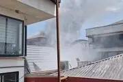 آتش‌سوزی در مجتمع تجاری کاسپین منطقه آزاد انزلی