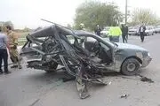 تصادف وحشتناک پژو و پرشیا در بزرگراه آزادگان + عکس