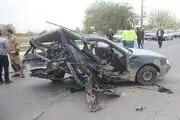 تصادف وحشتناک پژو و پرشیا در بزرگراه آزادگان + عکس