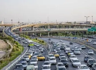 وضعیت ترافیکی معابر شهر تهران در سی‌ام دی ماه