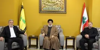 دیدار سران حماس و جهاد اسلامی با سید حسن نصرالله