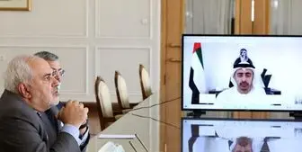 نشست ویدئویی ظریف با وزیر امور خارجه امارات