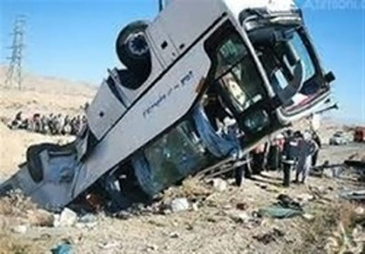 آخرین جزئیات واژگونی اتوبوس در گرمسار