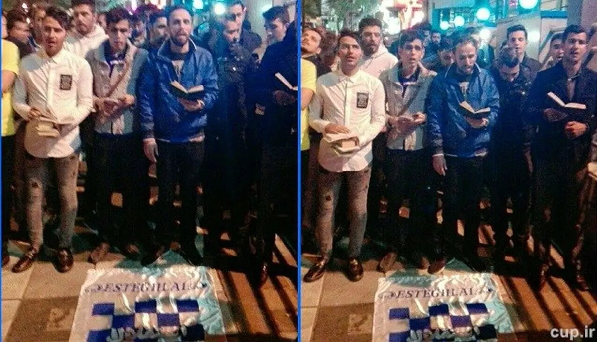 پرسپولیسی ها هم برای پورحیدری دست به دعا شدند/عکس