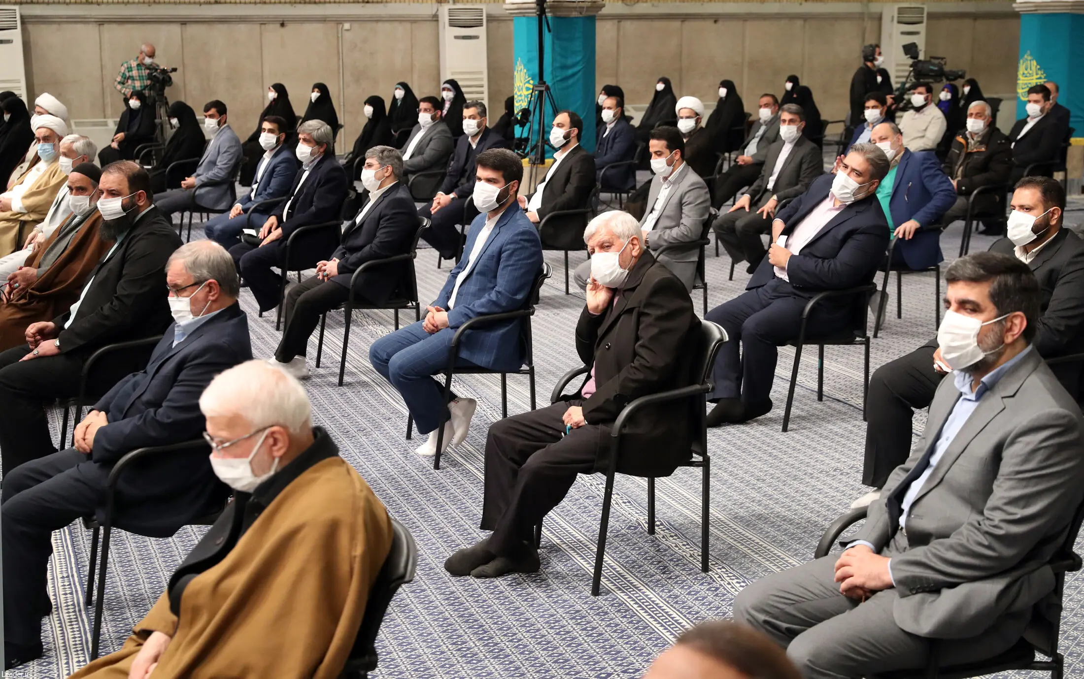دیدار جمعی از مداحان اهل‌بیت علیهم‌السلام با رهبر انقلاب اسلامی/گزارش تصویری