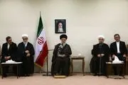 اعضای هیأت دولت با رهبر انقلاب دیدار می‌کنند