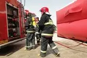 آتش سوزی در امین حضور تهران یک مصدوم به جای گذاشت