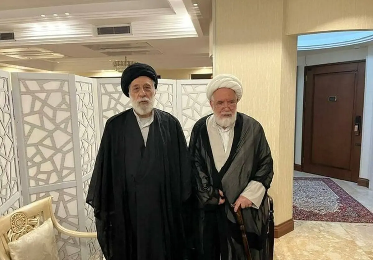 دیدار سیدهادی خامنه‌ای با مهدی کروبی