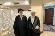 دیدار سیدهادی خامنه‌ای با مهدی کروبی