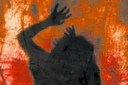فیلم آتش گرفتن اغتشاشگر به دست خود
