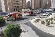 نجات ۳۰ نفر پس از آتش‌سوزی در برج ۲۱ طبقه 