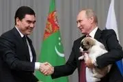 هدیه تولد همتای ترکمنستانی به پوتین+فیلم