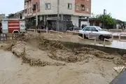 رودخانه قاضی محله کردکوی طغیان کرد
