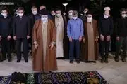 رهبر انقلاب بر پیکر مرحوم فاطمی‌نیا نماز اقامه کردند+ فیلم