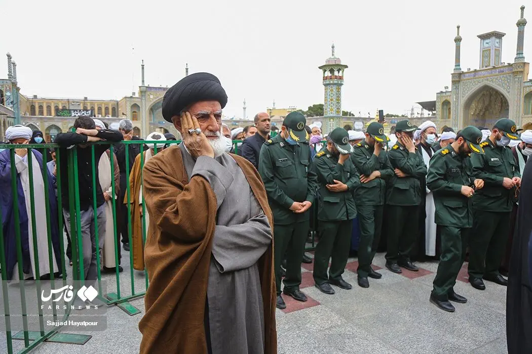 تشییع همسر آیت‌الله جوادی آملی در قم/گزارش تصویری
