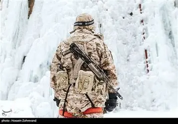 تمرین یخ نوردی یگان ویژه صابرین