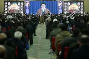 ارتباط تصویری رهبر معظم انقلاب با جمعی از مردم آذربایجان شرقی/گزارش تصویری