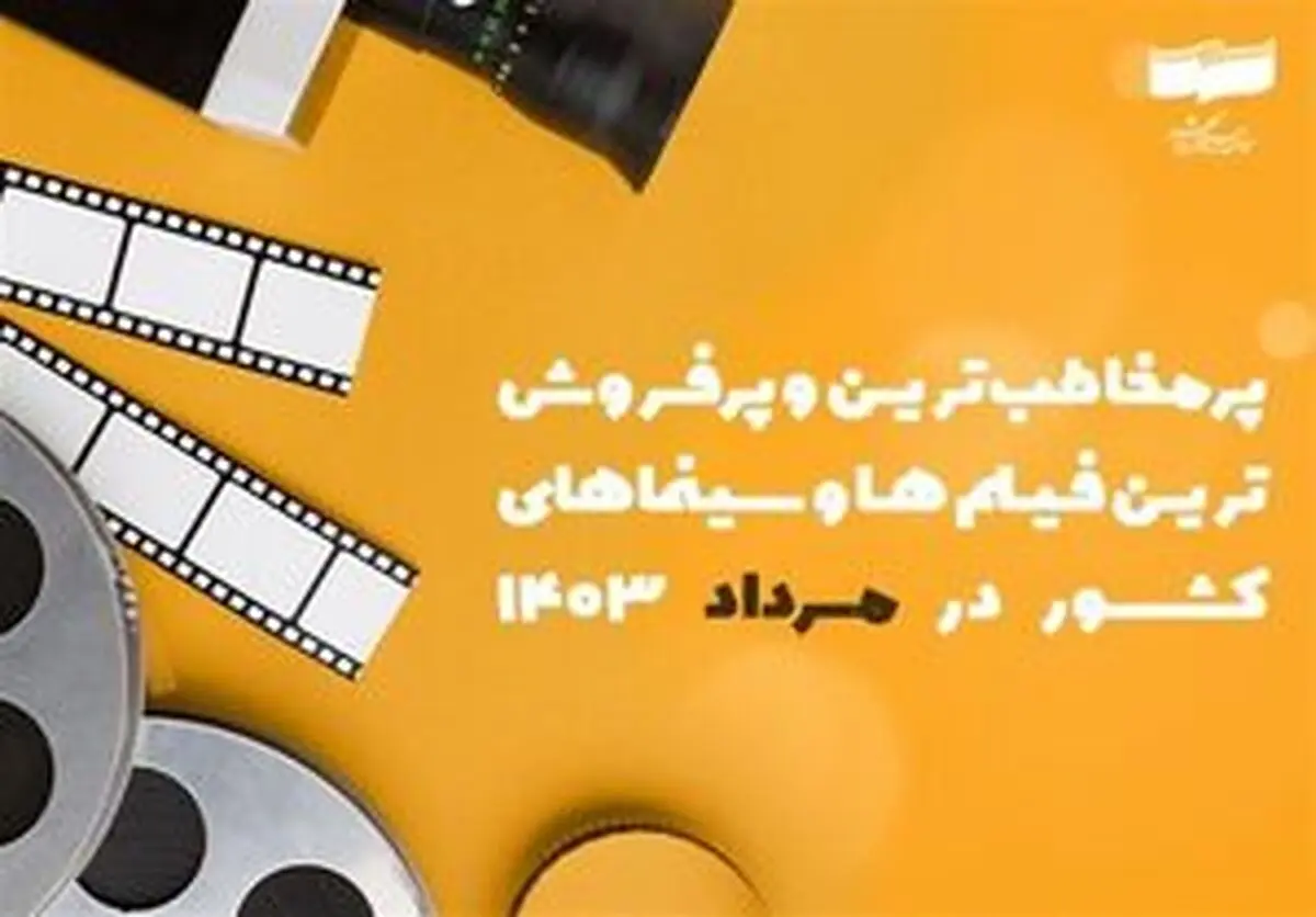 
پرمخاطب‌ترین سینماها و فیلم‌های کشور در مرداد ۱۴۰۳

