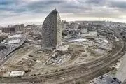 «برج ترامپ» در آذربایجان آتش‌ گرفت
