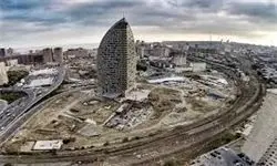 «برج ترامپ» در آذربایجان آتش‌ گرفت