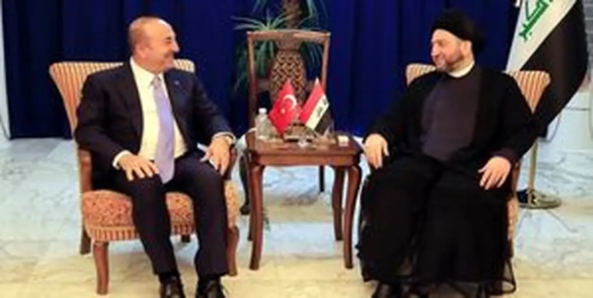 دیدار وزیر خارجه ترکیه با سید عمار حکیم