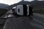 واژگونی تانکر حامل سوخت در قروه
