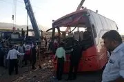 علت واژگونی اتوبوس دانش آموزان اعلام شد