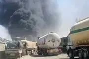آتش سوزی در گمرک فراه در مرز ایران و افغانستان+تصاویر