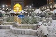 سپیدپوش شدن حرم امام مهربانی/ گزارش تصویری