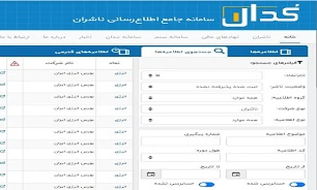 با سامانه کدال بیشتر آشنا شوید