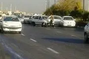 طی تصادف در جاده قدیم کرج 7 نفر راهی بیمارستان شدند
