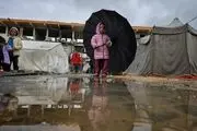 غزه ظرف ۲ ساعت بارندگی کاملا غرق آب‌ شد