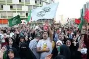 نورافشانی در اجتماع میدان ولیعصر(عج)+فیلم