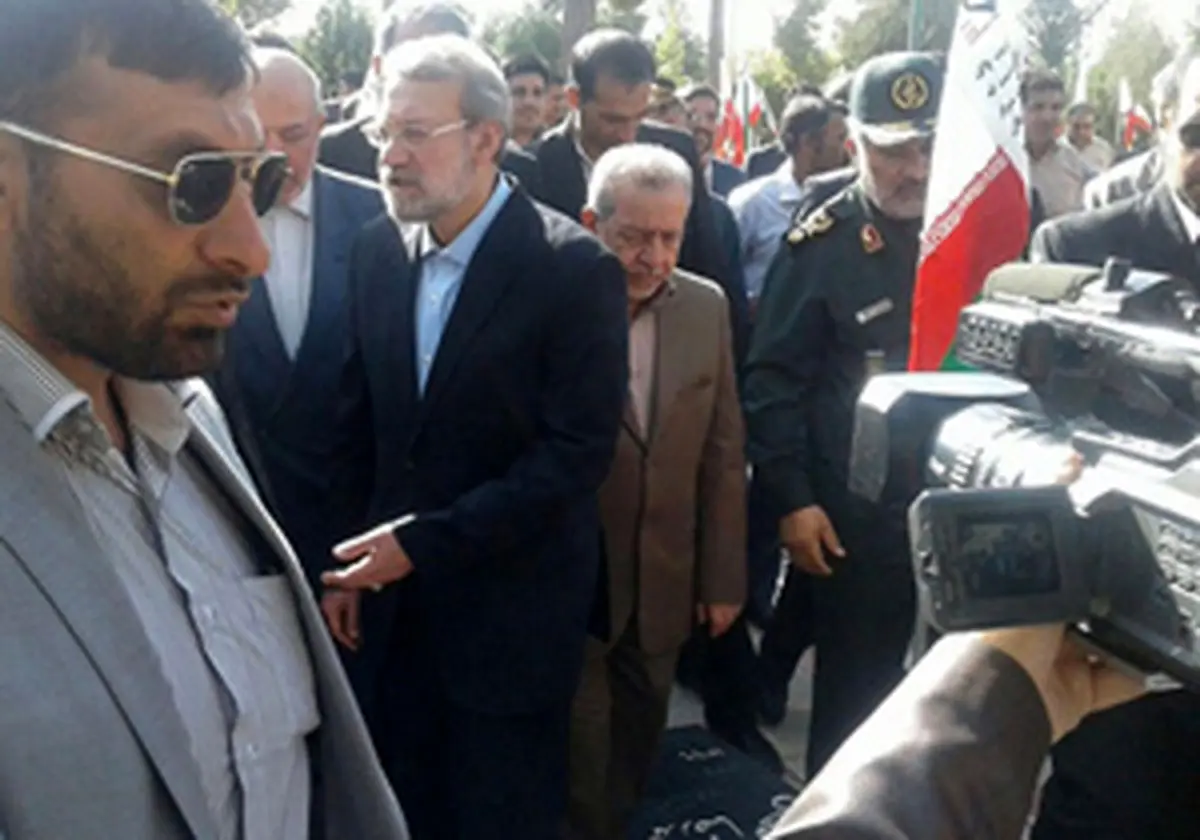 ورود رئیس مجلس و وزیر نیرو به گلپایگان