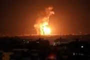 حمله جنگنده های رژیم صهیونیستی به پست برق در غزه+فیلم